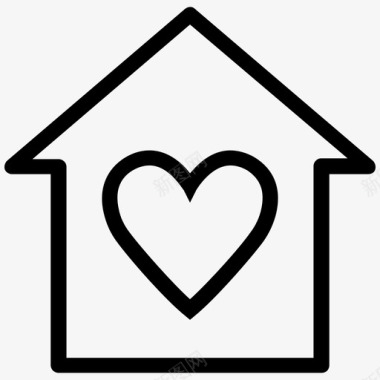 房子甜蜜的家爱的家图标图标