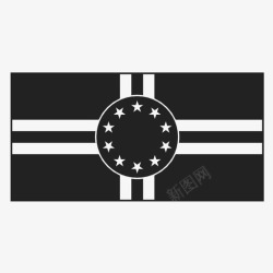 州旗多米尼加州星图标高清图片