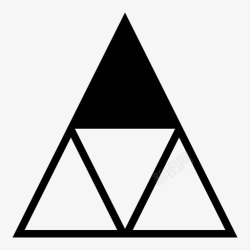 各种比例三角形图标四倍三角形比例尺金字塔图标高清图片