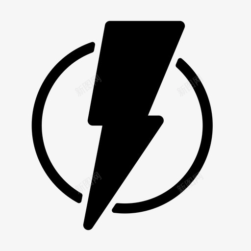 能量冲击闪电图标svg_新图网 https://ixintu.com 光束 冲击 创造 卡片 摧毁 电 能量 闪电 雷电