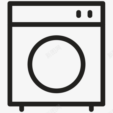 洗衣机家用电器电子图标图标