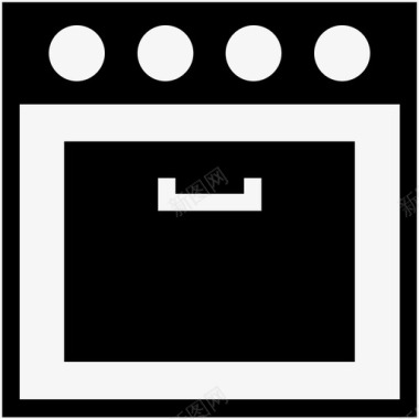 炉灶烤箱炉灶燃烧器图标图标