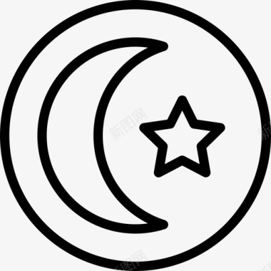 伊斯兰教信仰清真寺图标图标