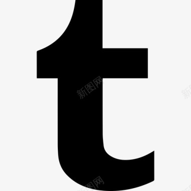 Tumblr字母标志基本装备图标图标