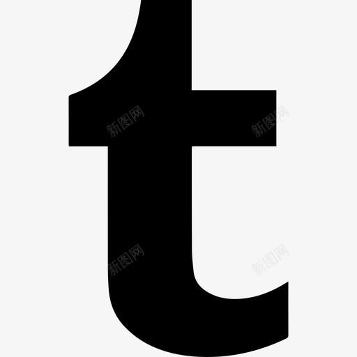 Tumblr字母标志基本装备图标svg_新图网 https://ixintu.com Tumblr字母标志 基本装备