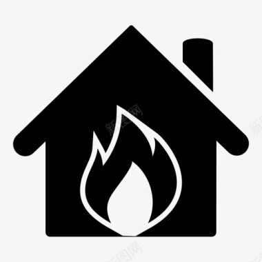家被烧毁房子被烧毁房子图标图标
