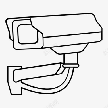 安全摄像头视频监控图标图标