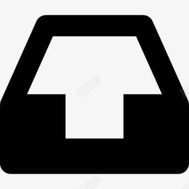 收件箱托盘符号用于界面必需品图标图标
