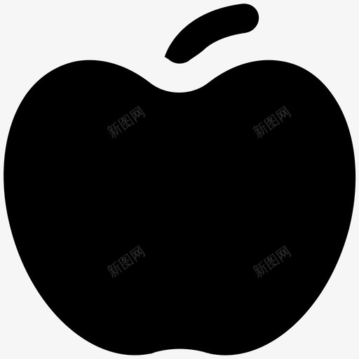 苹果健康大胆的固体图标svg_新图网 https://ixintu.com 健康大胆的固体图标 苹果
