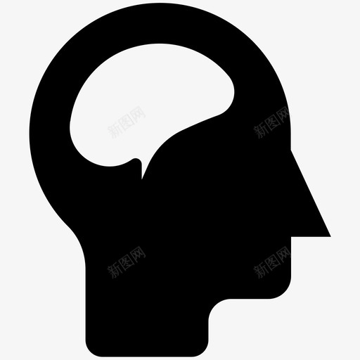 大脑灰质人脑图标svg_新图网 https://ixintu.com 人脑 大脑 思维符号 思考 灰质 科技酷向量图标 逻辑