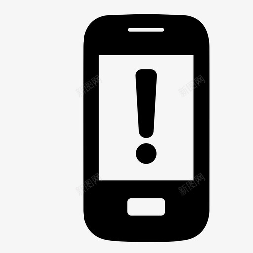 智能手机警报文本声音图标svg_新图网 https://ixintu.com iphone 哔声 声音 数据 文本 智能手机警报 警告 警报 通知