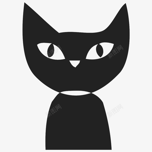 猫的样子图标svg_新图网 https://ixintu.com 猫的样子