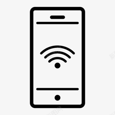 智能手机wifi网络技术图标图标