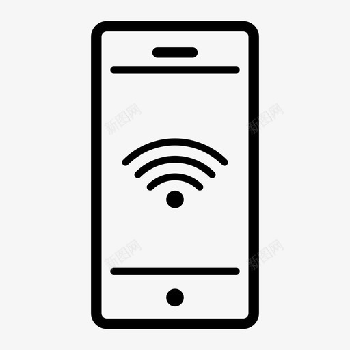 智能手机wifi网络技术图标svg_新图网 https://ixintu.com 万维网 互联网 保留 技术 智能手机wifi 移动 网络