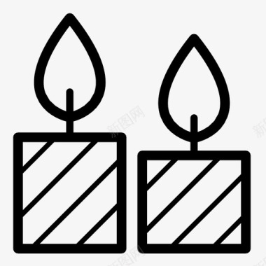 蜡烛欢乐物品图标图标