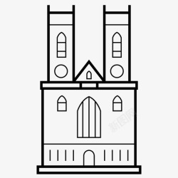 威斯敏斯特教堂威斯敏斯特大教堂教堂神职人员图标高清图片