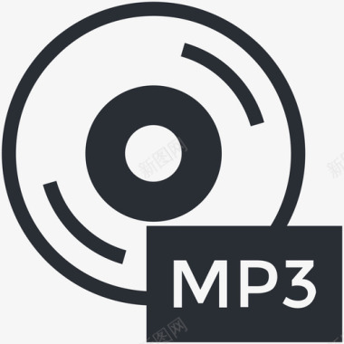 mp3磁盘用户界面和网络图标图标