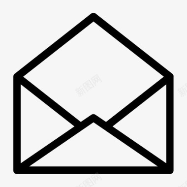 打开邮件电子邮件包图标图标