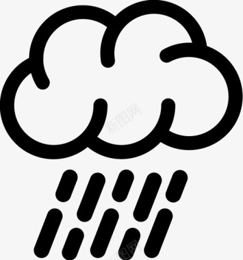 雨水风暴图标图标