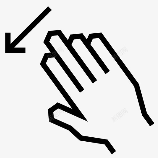 四个手指向下滑动整体机动车图标svg_新图网 https://ixintu.com 分析 向下滑动 四个手指向下滑动 房屋 手 手势 整体 机动车 箭头 角度手势 镜头