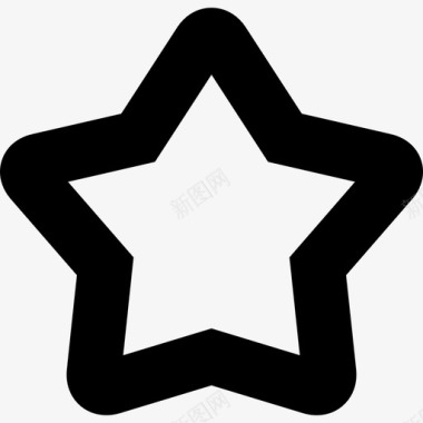 星星的轮廓形状酷图标图标