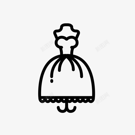 婚纱布料衣服图标svg_新图网 https://ixintu.com 婚纱 布料 快乐 洗涤 穿着 结婚 衣服