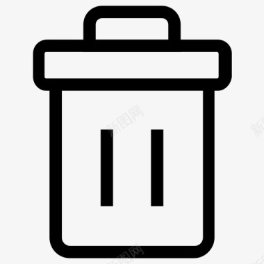 垃圾桶清空填充图标图标