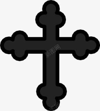 正统十字架基督教教会图标图标