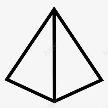 金字塔三角形结构图标图标