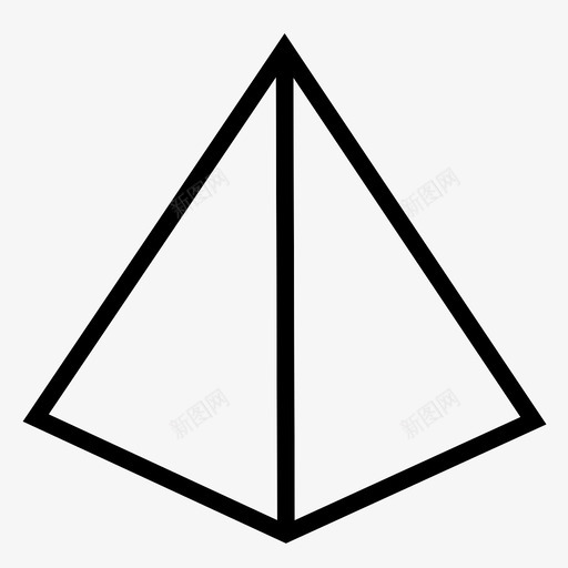 金字塔三角形结构图标svg_新图网 https://ixintu.com 三角形 体积 埃及 大型 建筑 形状 砖块 结构 金字塔