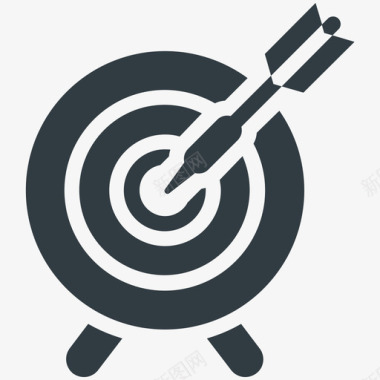 射箭目标搜索引擎优化和互联网营销酷标图标图标
