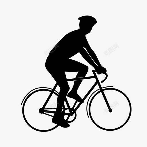 骑自行车去蹬图标svg_新图网 https://ixintu.com 去 跑 蹬 骑 骑自行车