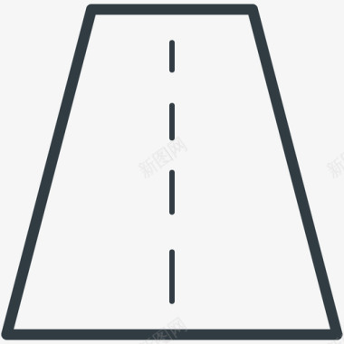 道路地图和导航线图标图标