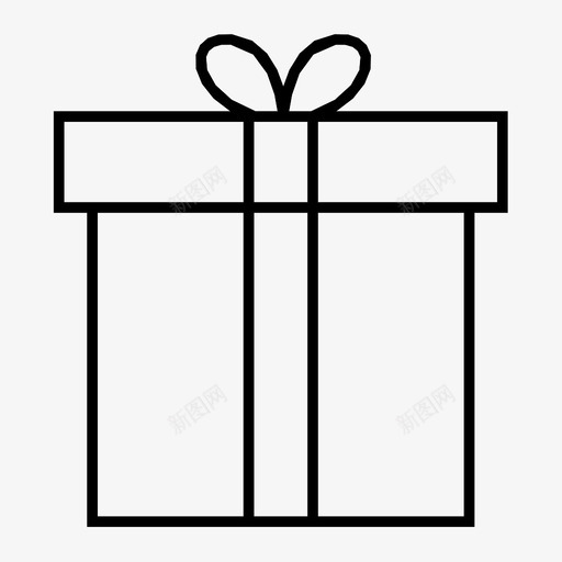 礼品展示品派对图标svg_新图网 https://ixintu.com 包装 展示品 惊喜 材料 派对 物品 盒子 礼品