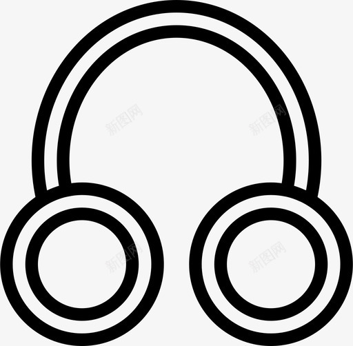 凝固符号形状图标svg_新图网 https://ixintu.com smashicons符号轮廓 乐队 凝固 形式 形状 符号 耳机 耳罩 节点 链端