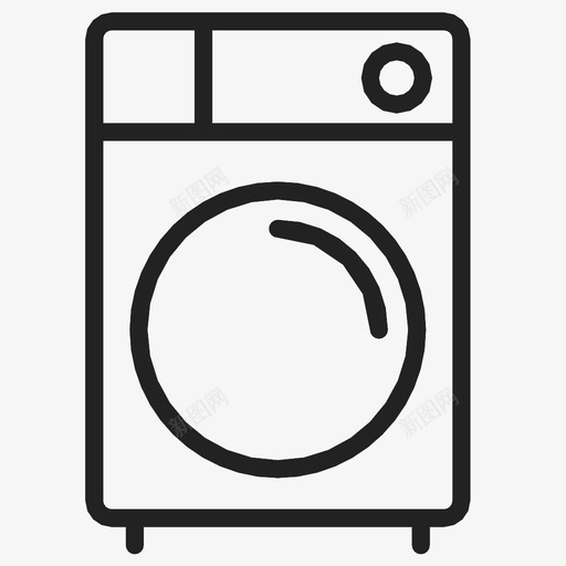 洗衣机新鲜的干净的衣服图标svg_新图网 https://ixintu.com 干净的衣服 新鲜的 洗衣机 深色的