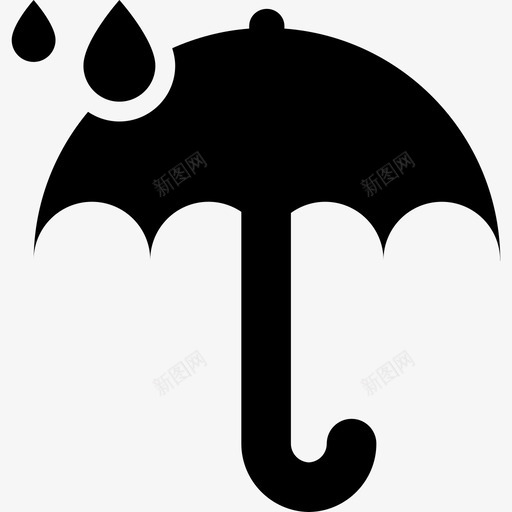 雨小雨水滴图标svg_新图网 https://ixintu.com 下雨 伞 保护 冬天 小雨 水 水滴 潮湿 雨