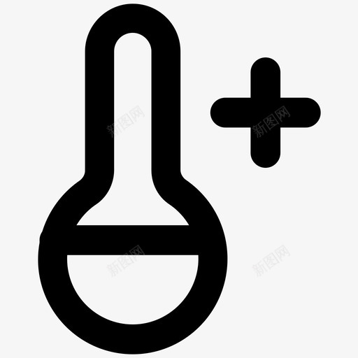 锥形瓶健康粗体线图标svg_新图网 https://ixintu.com 健康粗体线图标 锥形瓶