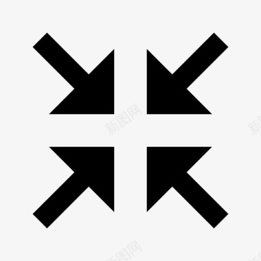 最小化定位缩小图标图标