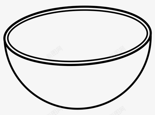 碗展示品沙拉图标svg_新图网 https://ixintu.com 器皿 展示品 材料 沙拉 物品 碗 谷类食品 食物