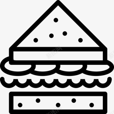 三明治吃食物图标图标
