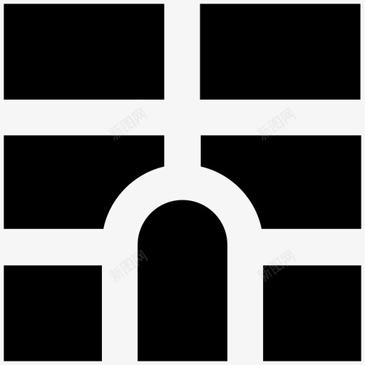 库斯科要塞建筑和家具大胆的固体图标svg_新图网 https://ixintu.com 库斯科要塞 建筑和家具大胆的固体图标
