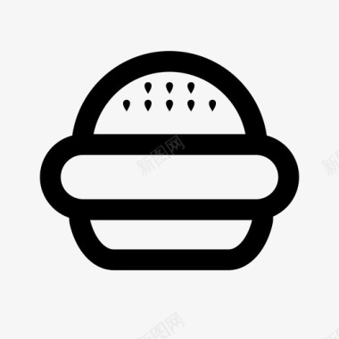 采购产品汉堡面包食品图标图标
