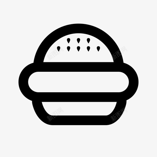 采购产品汉堡面包食品图标svg_新图网 https://ixintu.com 储藏 技术 放大镜 视觉 透镜 采购产品汉堡 零食 面包 食品