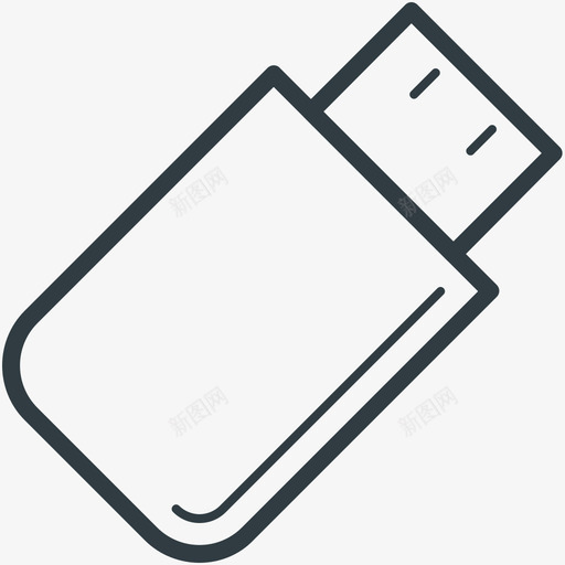 usb通信线图标svg_新图网 https://ixintu.com usb 通信矢量线图标