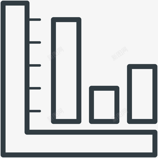 统计数据业务线图标svg_新图网 https://ixintu.com 业务矢量线图标 统计数据