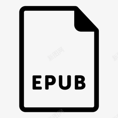 epub文件格式扩展名图标图标