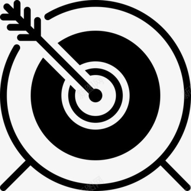 射箭运动罗宾汉图标图标