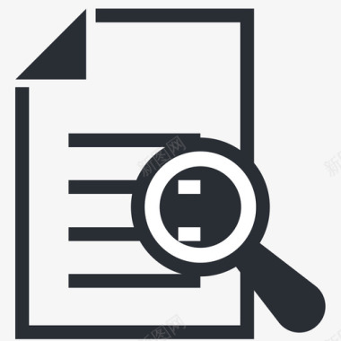 lupe文档搜索引擎优化和营销图标图标