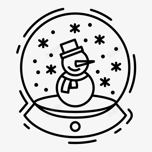 雪球雪人下雪图标svg_新图网 https://ixintu.com 下雪 圣诞节 圣诞节和新年概述 玻璃 礼物 舞会 装饰 雪人 雪球